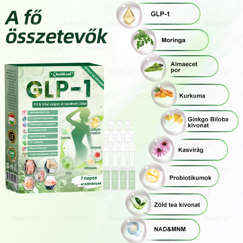 🇭🇺 Klinikai kutatásokkal igazolt | A BuildLeaf® Berberine GLP-1 Pro Súlycsökkentő Szájon át szedhető oldat segíthet a makacs súlytöbblet, anyagcsere- és energiaproblémák kezelésében, támogatva a jobb közérzetet és vitalitást