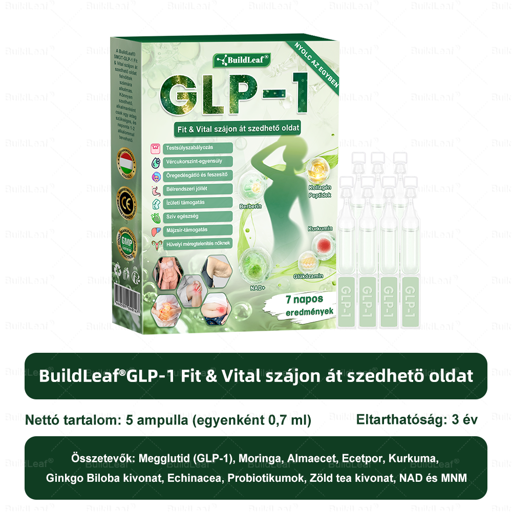 🇭🇺 Klinikai kutatásokkal igazolt | A BuildLeaf® Berberine GLP-1 Pro Súlycsökkentő Szájon át szedhető oldat segíthet a makacs súlytöbblet, anyagcsere- és energiaproblémák kezelésében, támogatva a jobb közérzetet és vitalitást