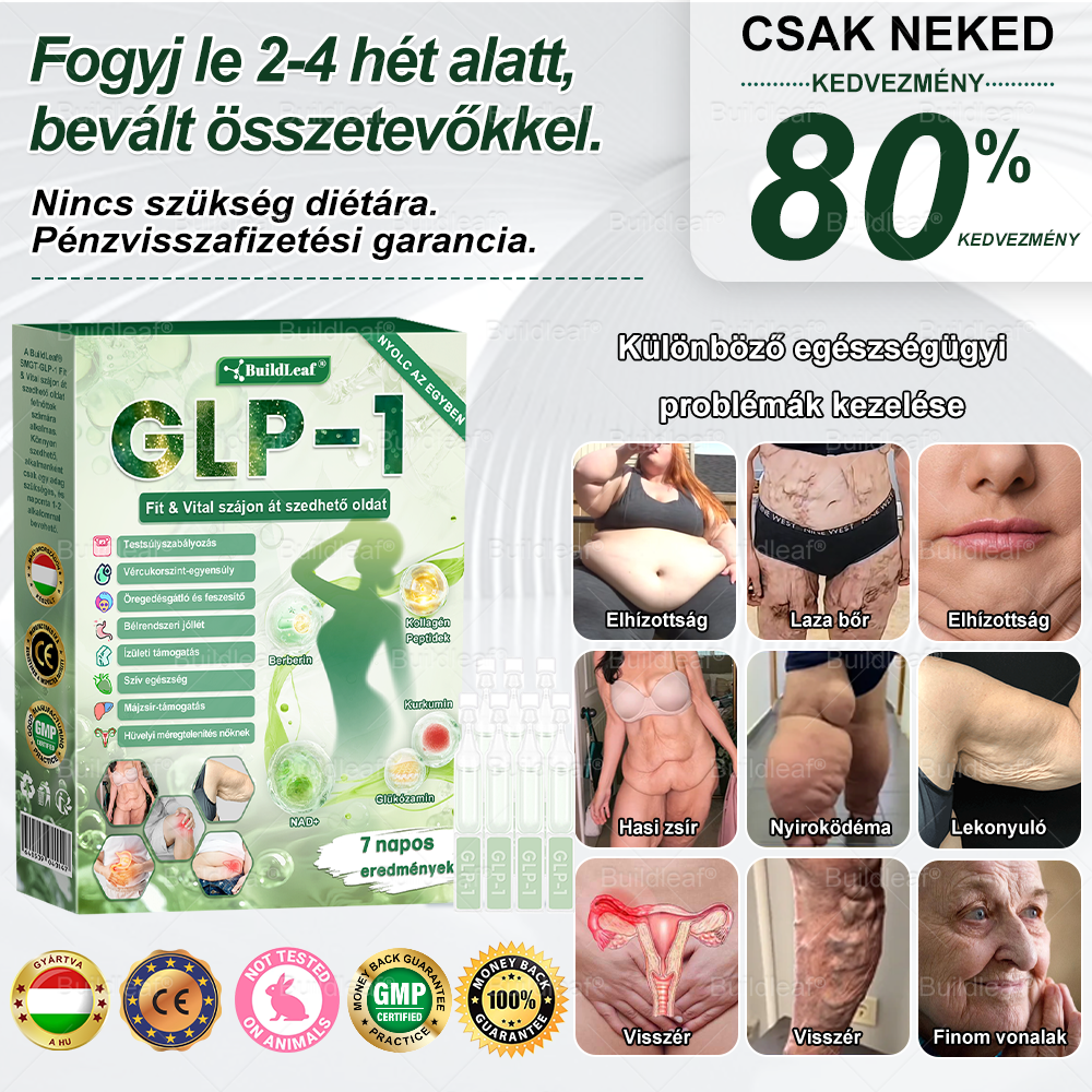 🇭🇺 Klinikai kutatásokkal igazolt | A BuildLeaf® Berberine GLP-1 Pro Súlycsökkentő Szájon át szedhető oldat segíthet a makacs súlytöbblet, anyagcsere- és energiaproblémák kezelésében, támogatva a jobb közérzetet és vitalitást